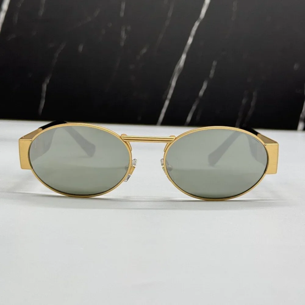 NEW VERSACE VE2264 1002/30 SUNGLASSES MOD 2264 GOLD UNISEX VERSACE VE2264 100230